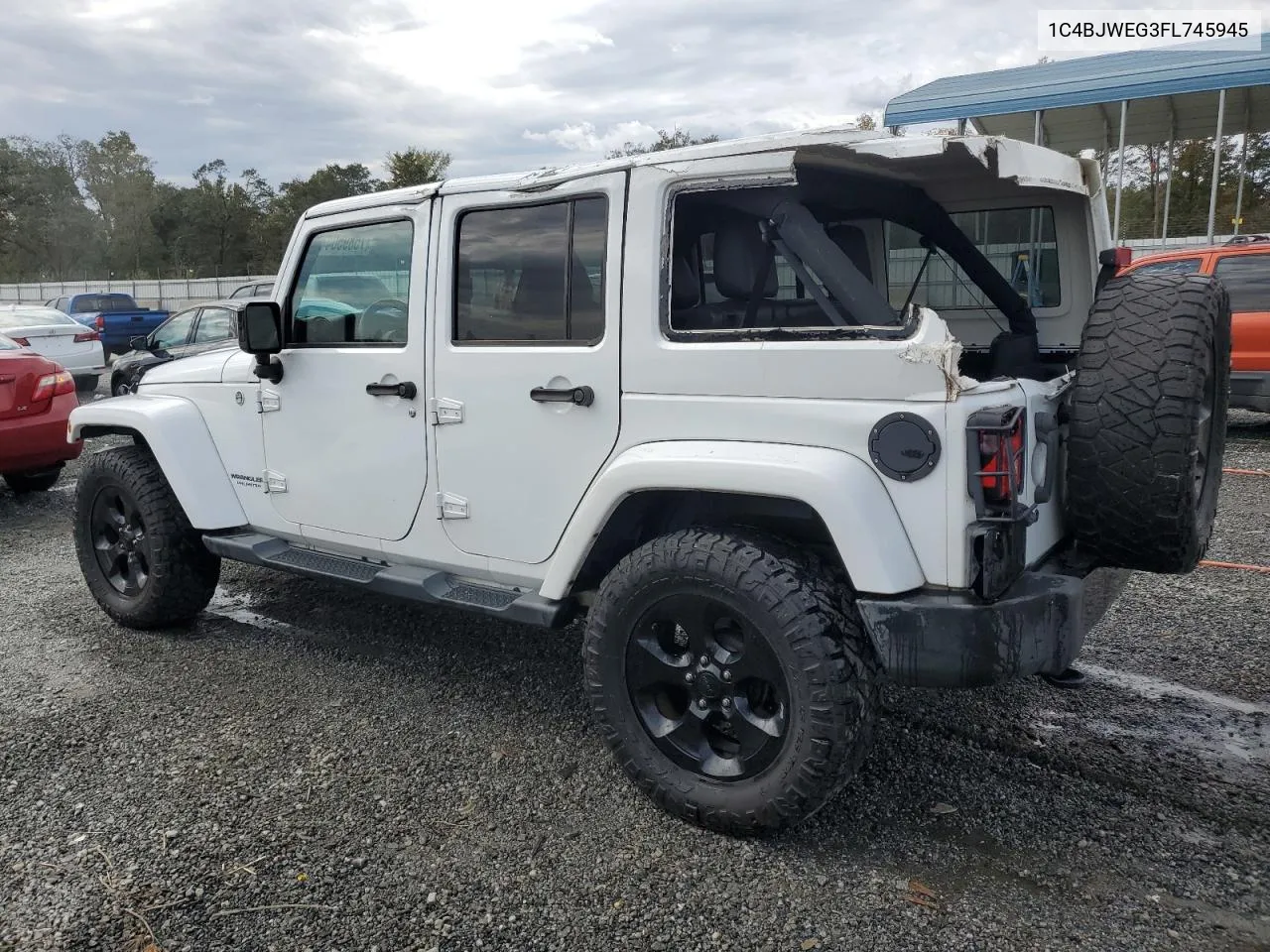 2015 Jeep Wrangler Unlimited Sahara VIN: 1C4BJWEG3FL745945 Lot: 75895044