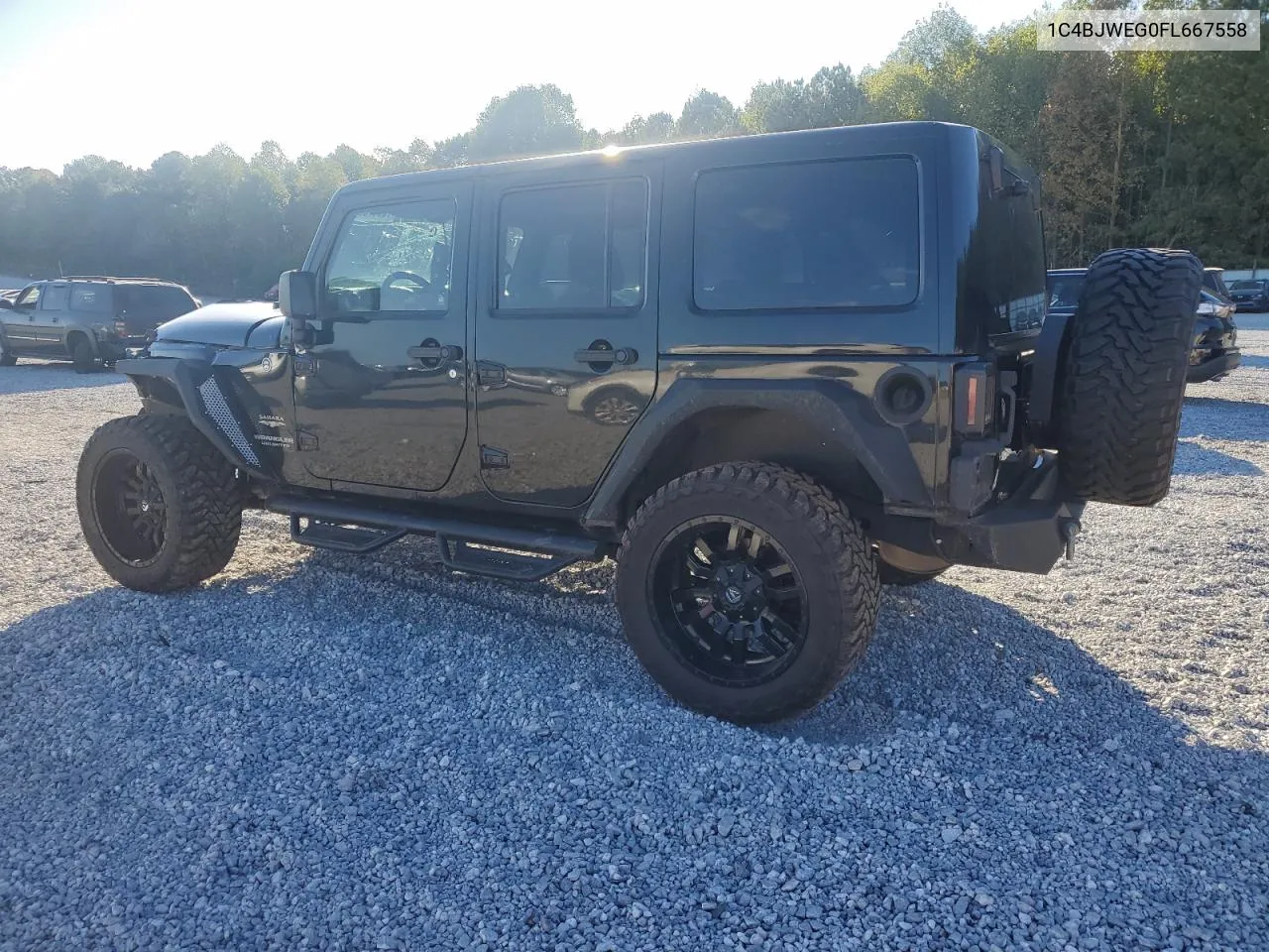 2015 Jeep Wrangler Unlimited Sahara VIN: 1C4BJWEG0FL667558 Lot: 75917364