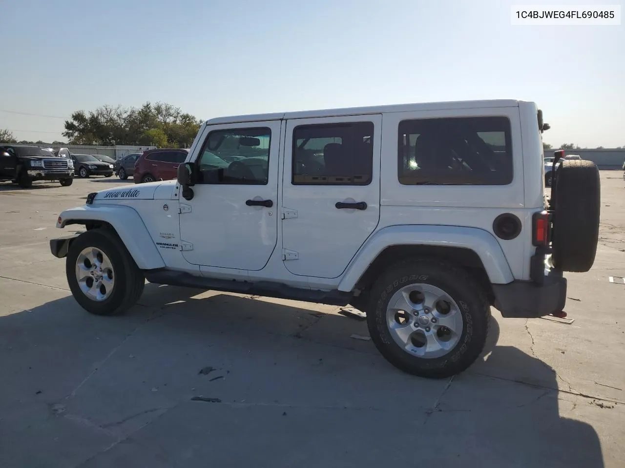 2015 Jeep Wrangler Unlimited Sahara VIN: 1C4BJWEG4FL690485 Lot: 75957054