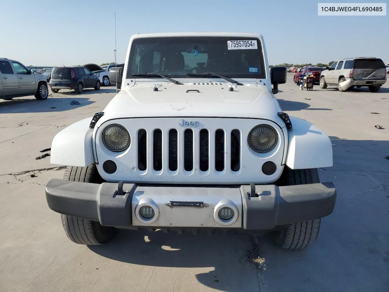 2015 Jeep Wrangler Unlimited Sahara VIN: 1C4BJWEG4FL690485 Lot: 75957054