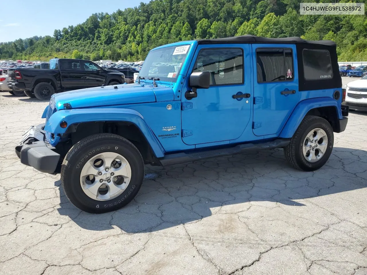 2015 Jeep Wrangler Unlimited Sahara VIN: 1C4HJWEG9FL538972 Lot: 76088584