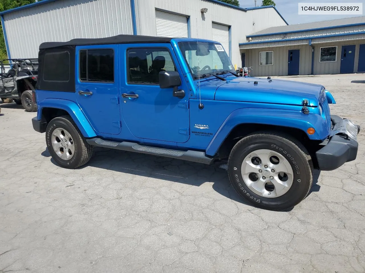 2015 Jeep Wrangler Unlimited Sahara VIN: 1C4HJWEG9FL538972 Lot: 76088584