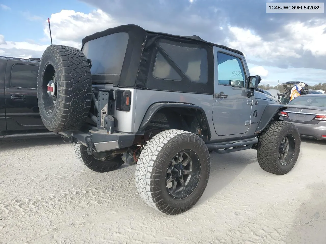 2015 Jeep Wrangler Rubicon VIN: 1C4BJWCG9FL542089 Lot: 76111634