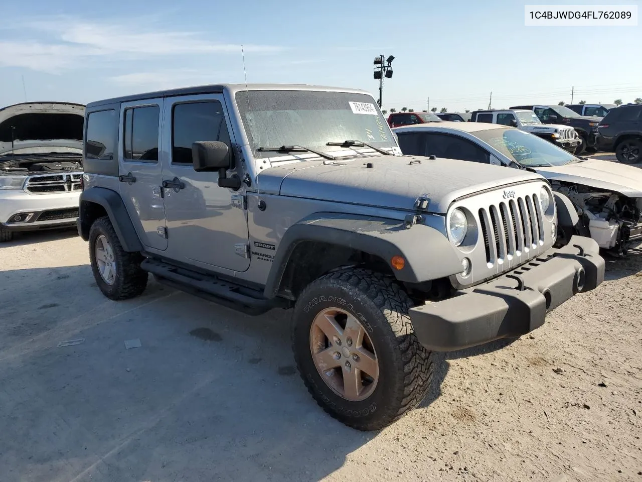 2015 Jeep Wrangler Unlimited Sport VIN: 1C4BJWDG4FL762089 Lot: 76143954