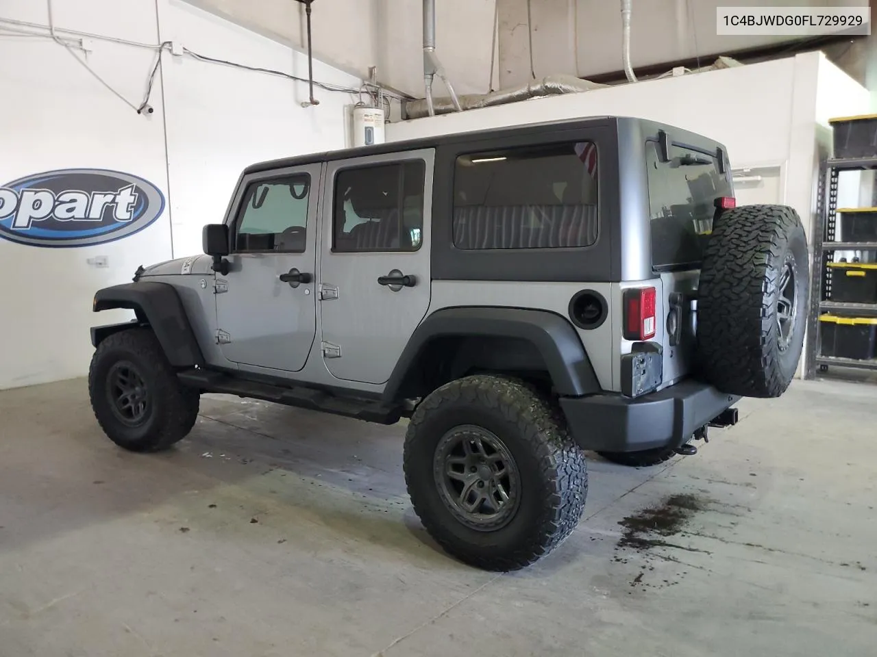 2015 Jeep Wrangler Unlimited Sport VIN: 1C4BJWDG0FL729929 Lot: 76300854