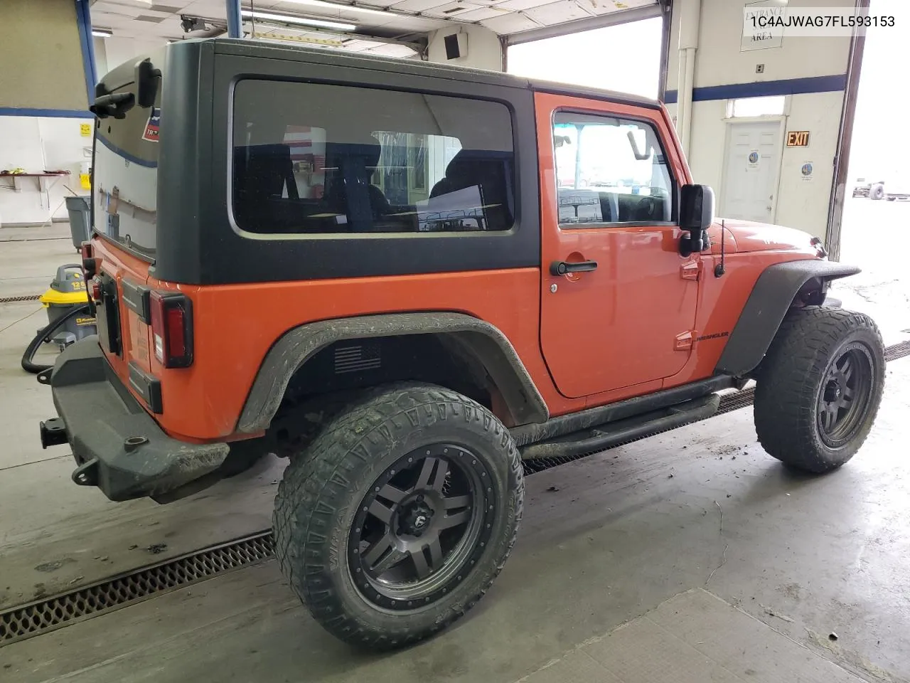 2015 Jeep Wrangler Sport VIN: 1C4AJWAG7FL593153 Lot: 76343594