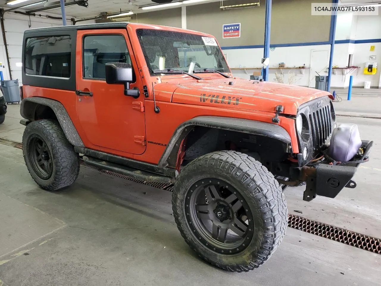 2015 Jeep Wrangler Sport VIN: 1C4AJWAG7FL593153 Lot: 76343594