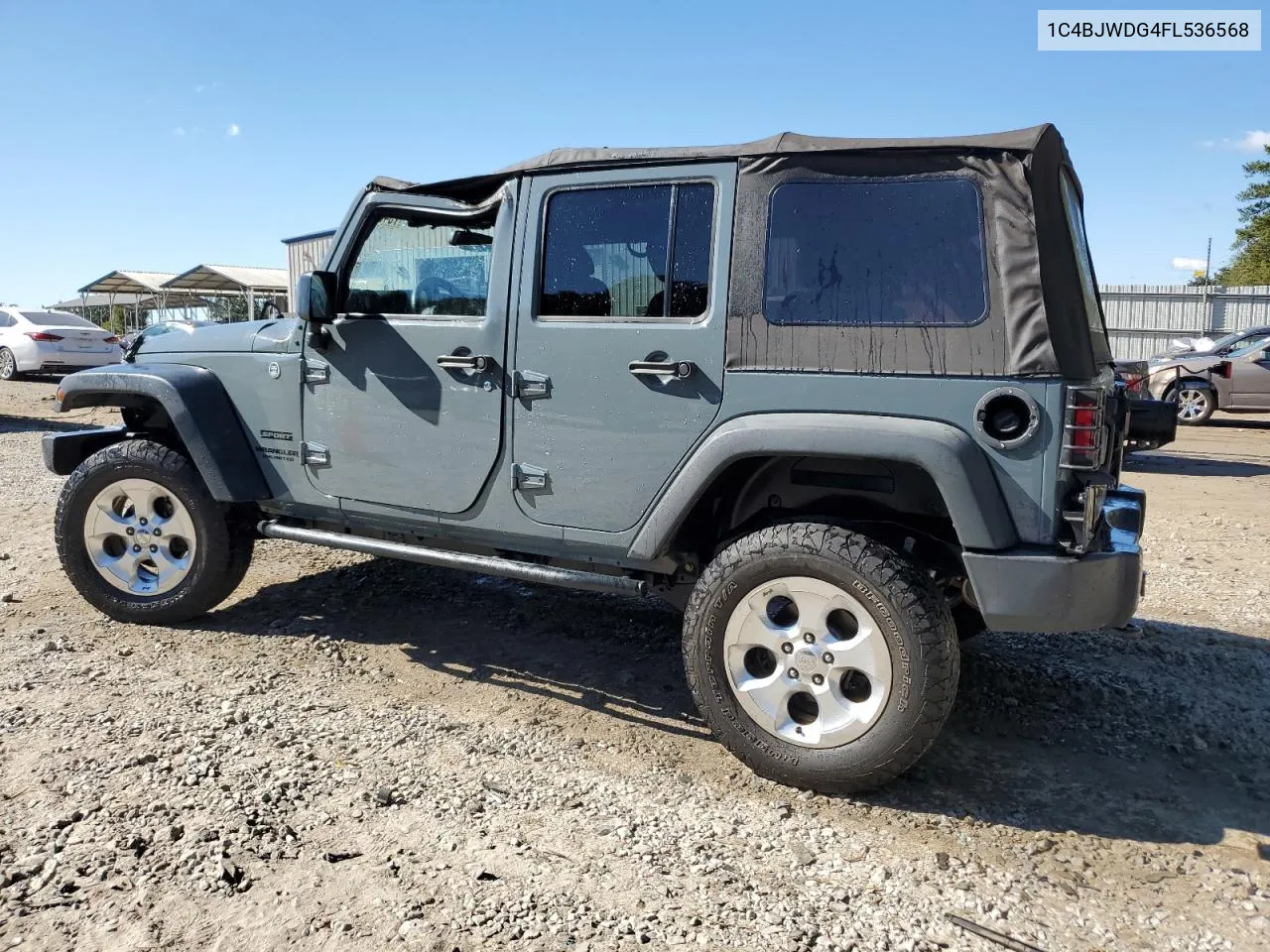 2015 Jeep Wrangler Unlimited Sport VIN: 1C4BJWDG4FL536568 Lot: 76484454