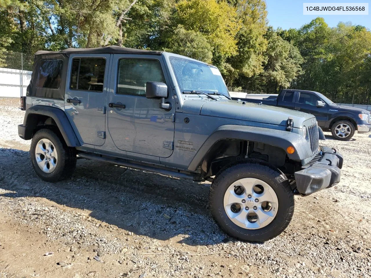 2015 Jeep Wrangler Unlimited Sport VIN: 1C4BJWDG4FL536568 Lot: 76484454