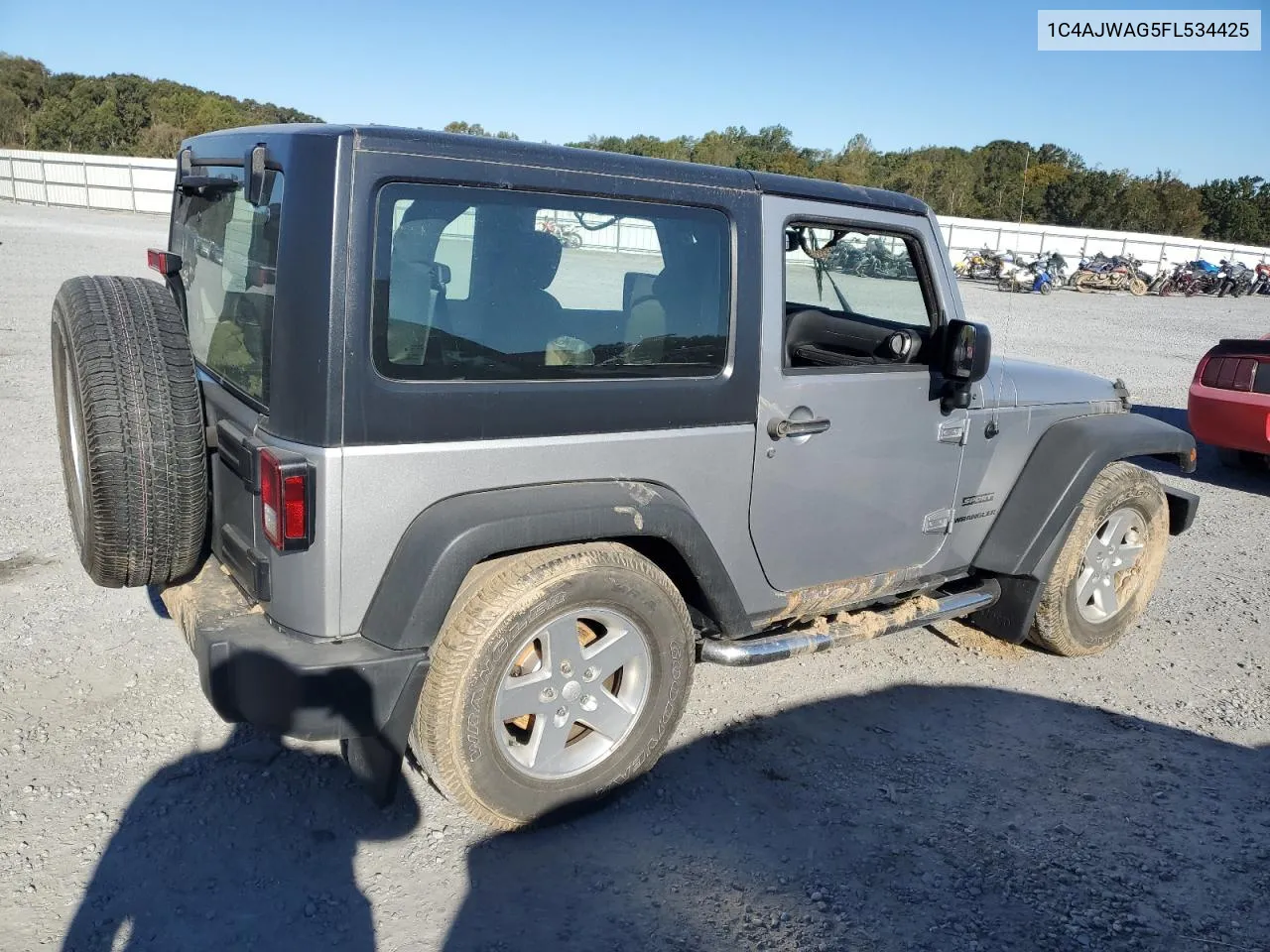 2015 Jeep Wrangler Sport VIN: 1C4AJWAG5FL534425 Lot: 76583284