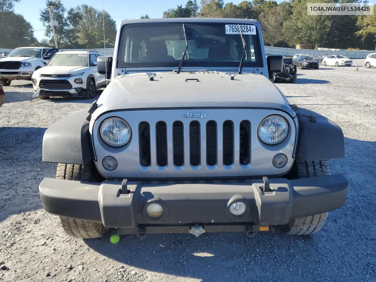 2015 Jeep Wrangler Sport VIN: 1C4AJWAG5FL534425 Lot: 76583284