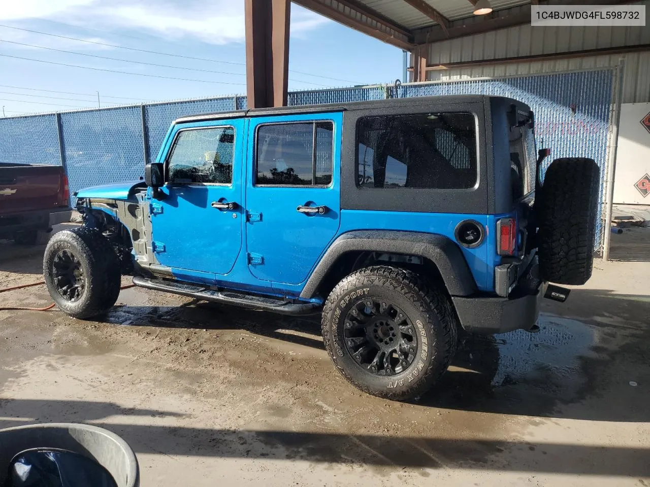 2015 Jeep Wrangler Unlimited Sport VIN: 1C4BJWDG4FL598732 Lot: 76874234