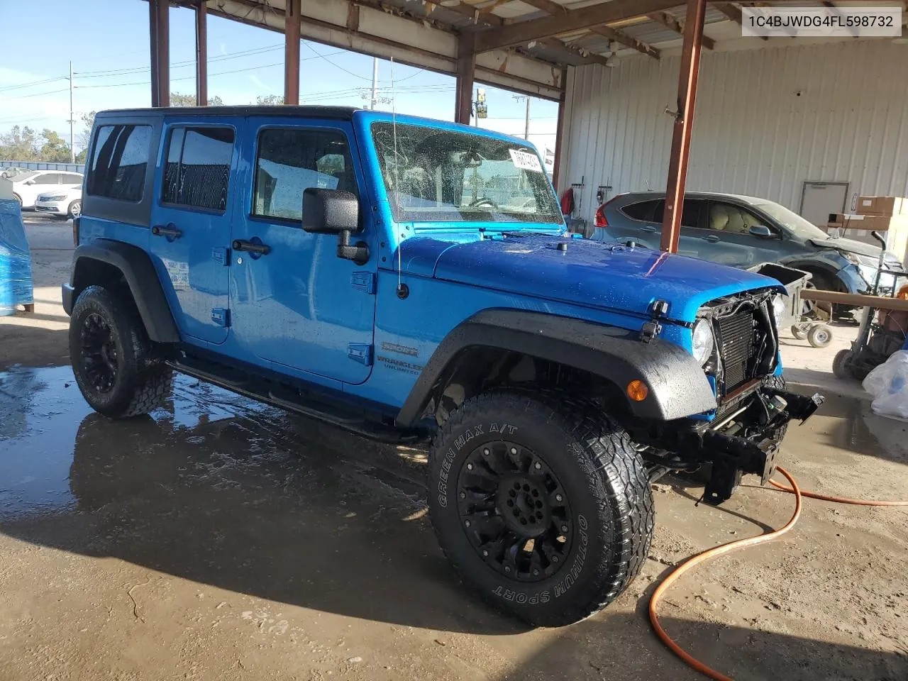 2015 Jeep Wrangler Unlimited Sport VIN: 1C4BJWDG4FL598732 Lot: 76874234