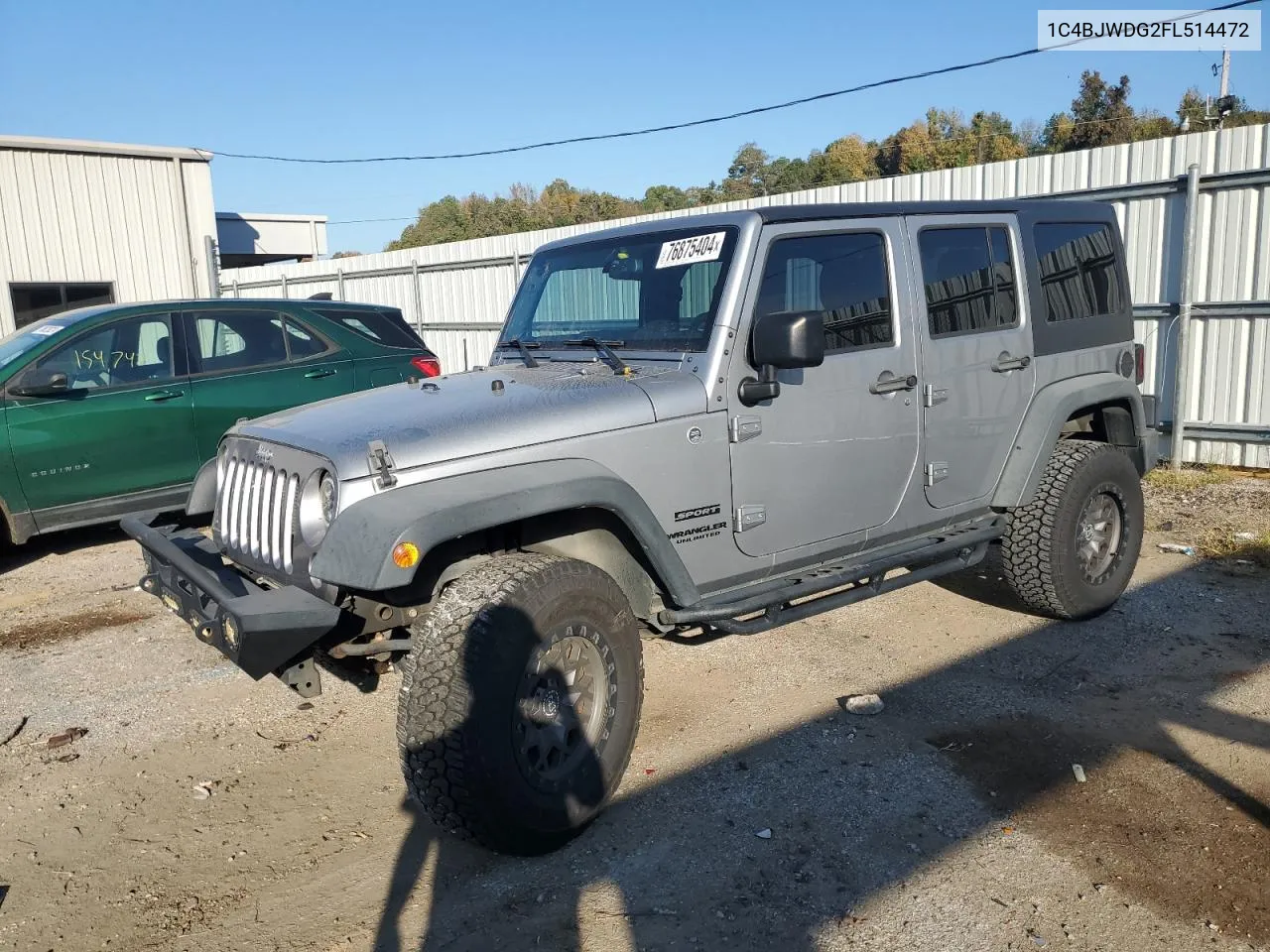 2015 Jeep Wrangler Unlimited Sport VIN: 1C4BJWDG2FL514472 Lot: 76875404