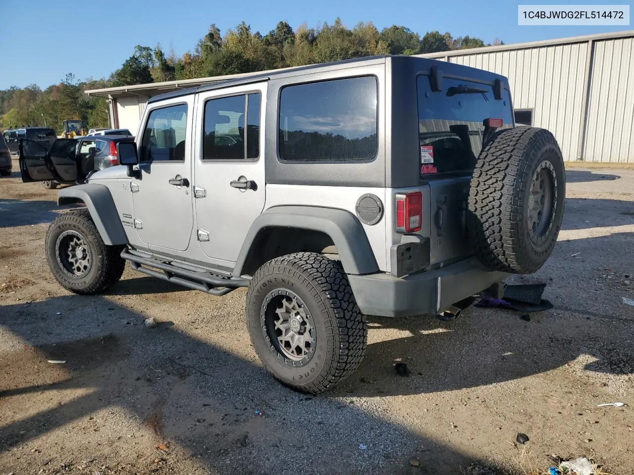 2015 Jeep Wrangler Unlimited Sport VIN: 1C4BJWDG2FL514472 Lot: 76875404