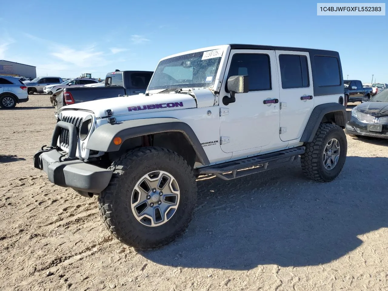 2015 Jeep Wrangler Unlimited Rubicon VIN: 1C4BJWFGXFL552383 Lot: 76987254