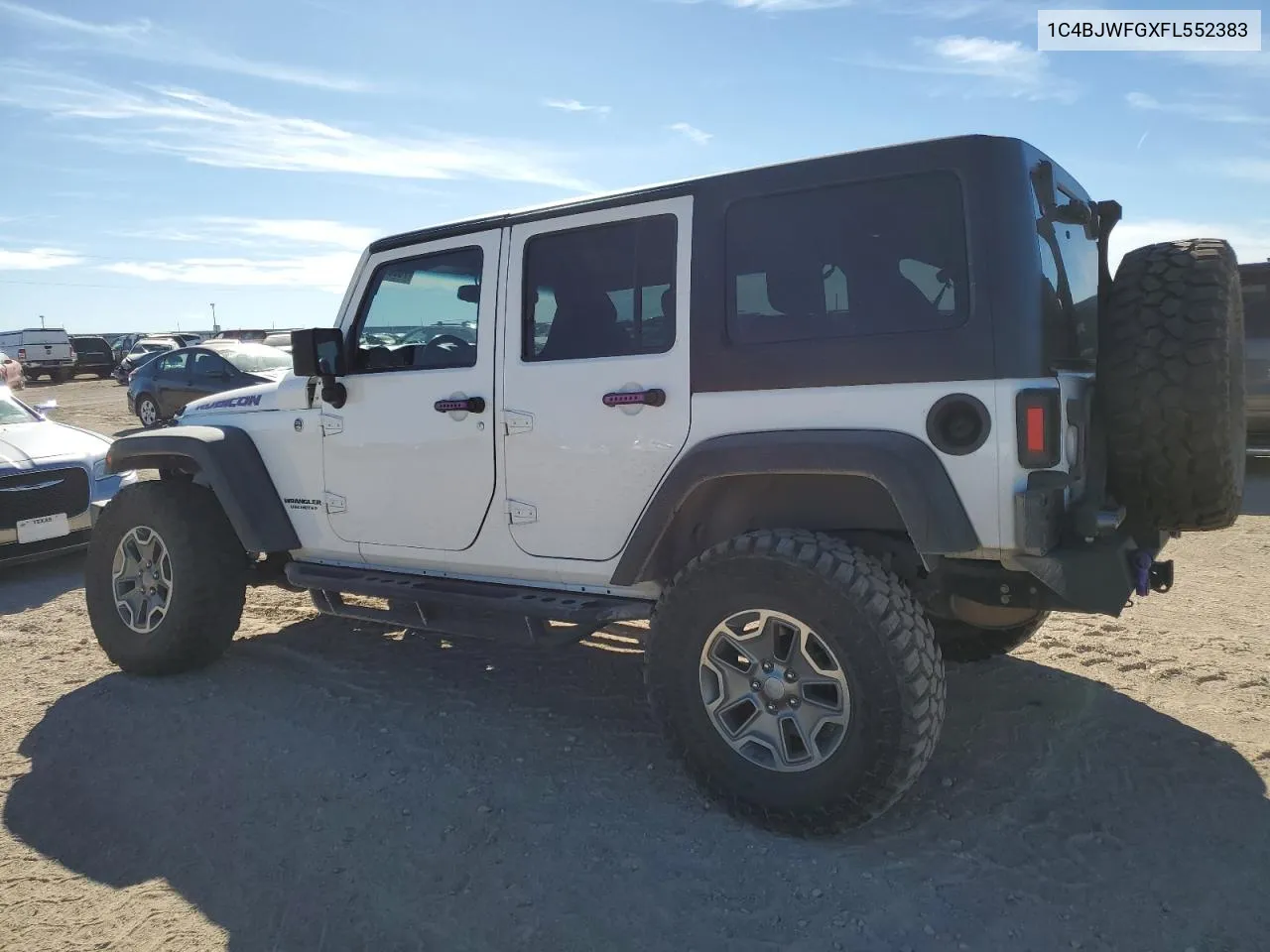 2015 Jeep Wrangler Unlimited Rubicon VIN: 1C4BJWFGXFL552383 Lot: 76987254