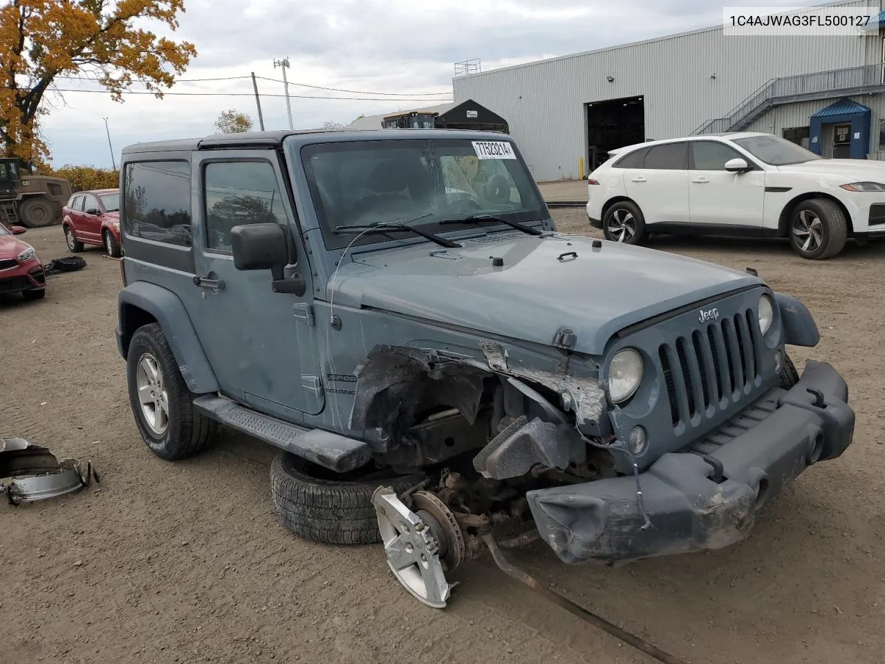 2015 Jeep Wrangler Sport VIN: 1C4AJWAG3FL500127 Lot: 77523214