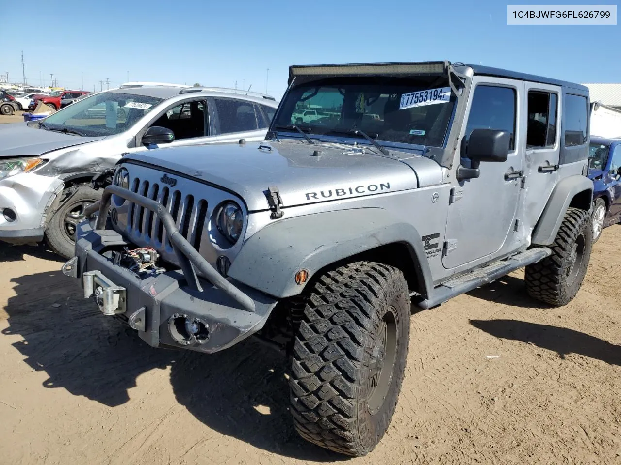 2015 Jeep Wrangler Unlimited Rubicon VIN: 1C4BJWFG6FL626799 Lot: 77553194