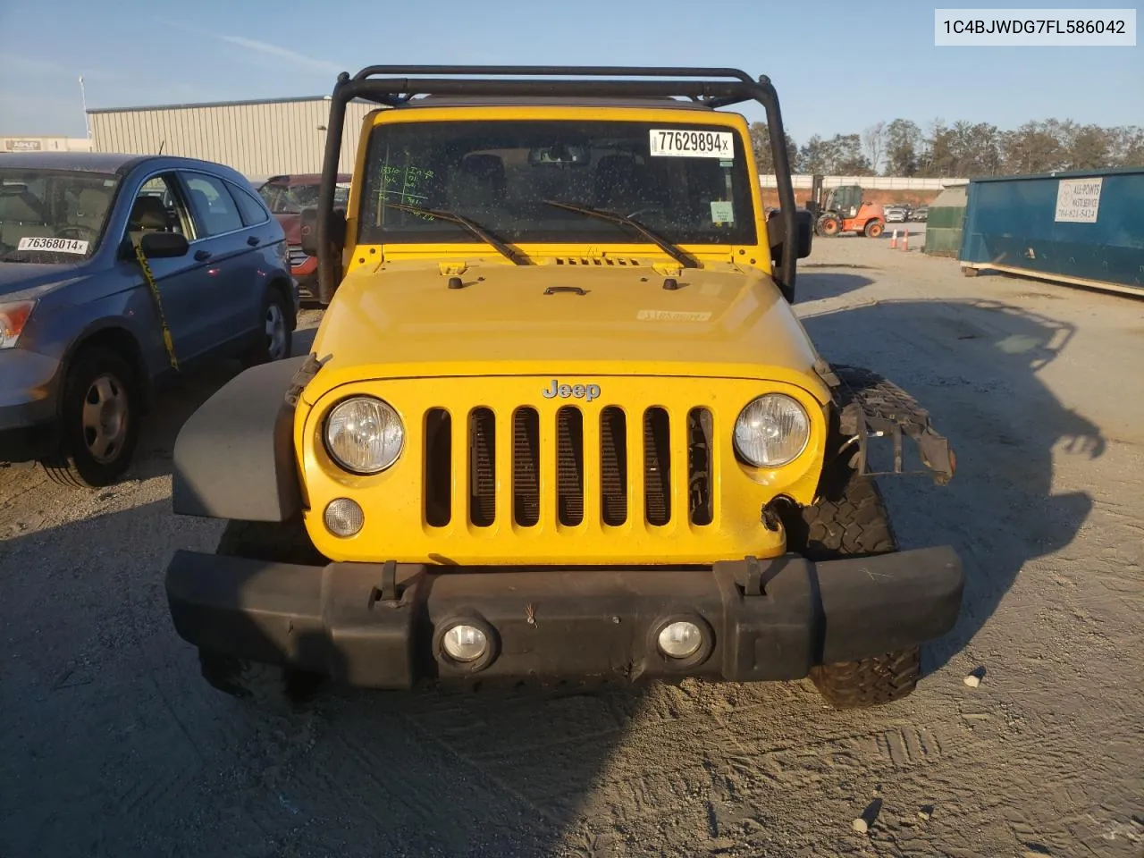 2015 Jeep Wrangler Unlimited Sport VIN: 1C4BJWDG7FL586042 Lot: 77629894