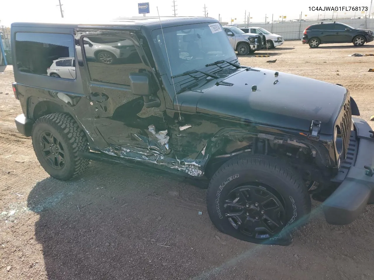 2015 Jeep Wrangler Sport VIN: 1C4AJWAG1FL768173 Lot: 77693514