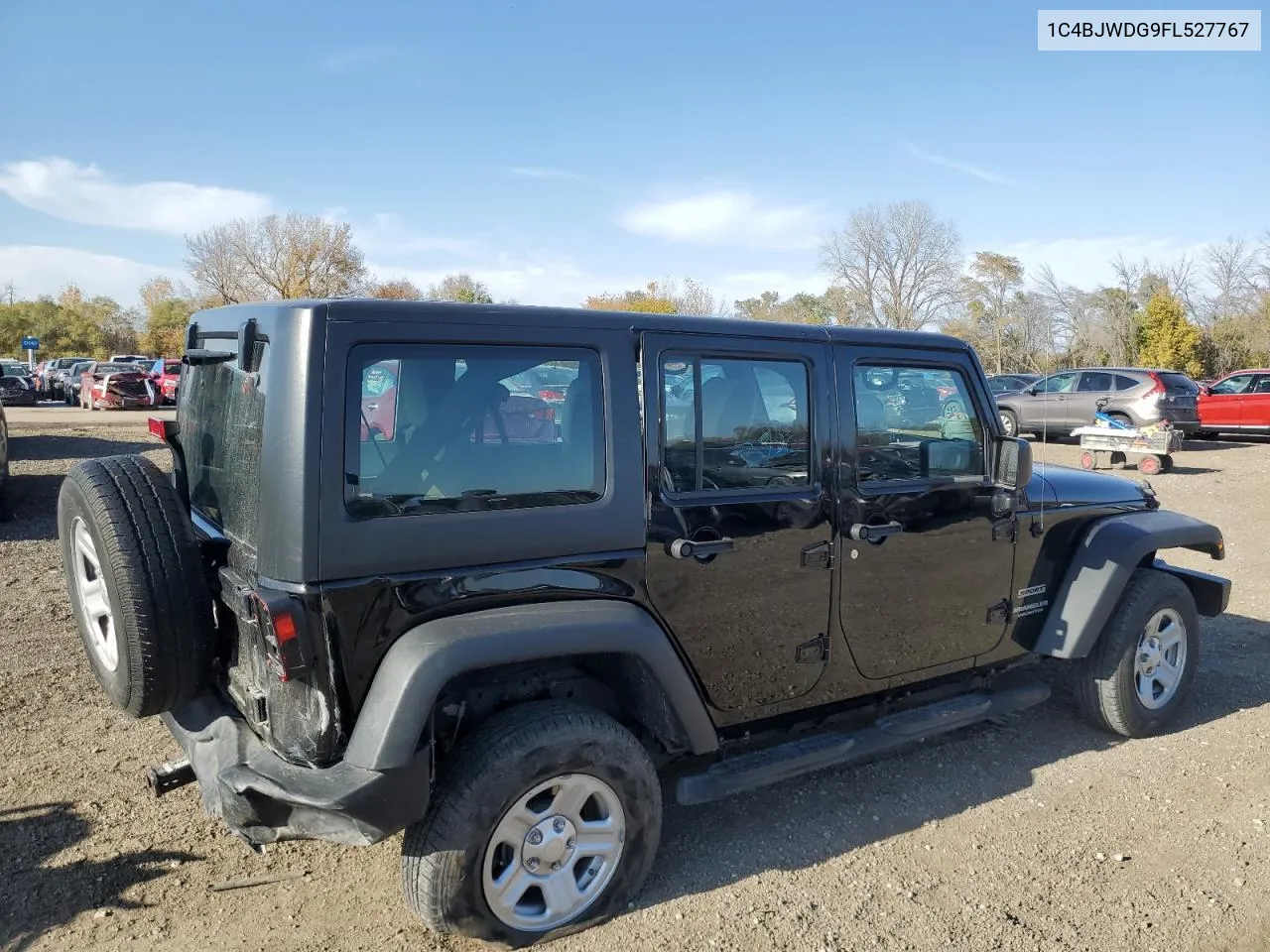 2015 Jeep Wrangler Unlimited Sport VIN: 1C4BJWDG9FL527767 Lot: 77779574