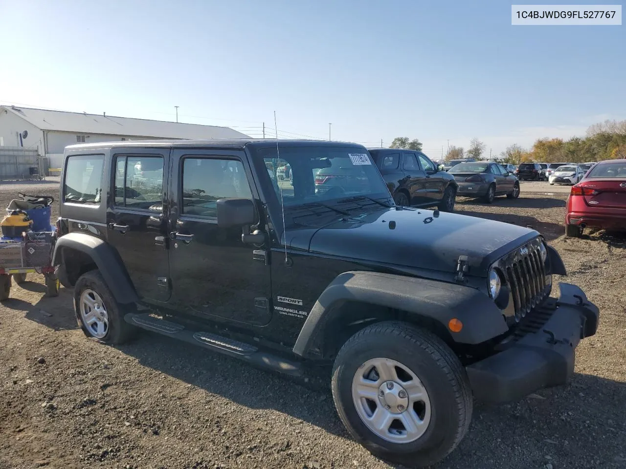 2015 Jeep Wrangler Unlimited Sport VIN: 1C4BJWDG9FL527767 Lot: 77779574