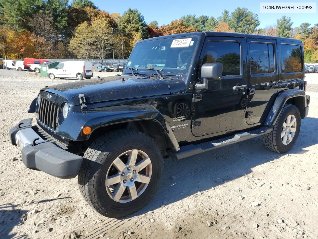 2015 Jeep Wrangler Unlimited Sahara VIN: 1C4BJWEG9FL700993 Lot: 77955144