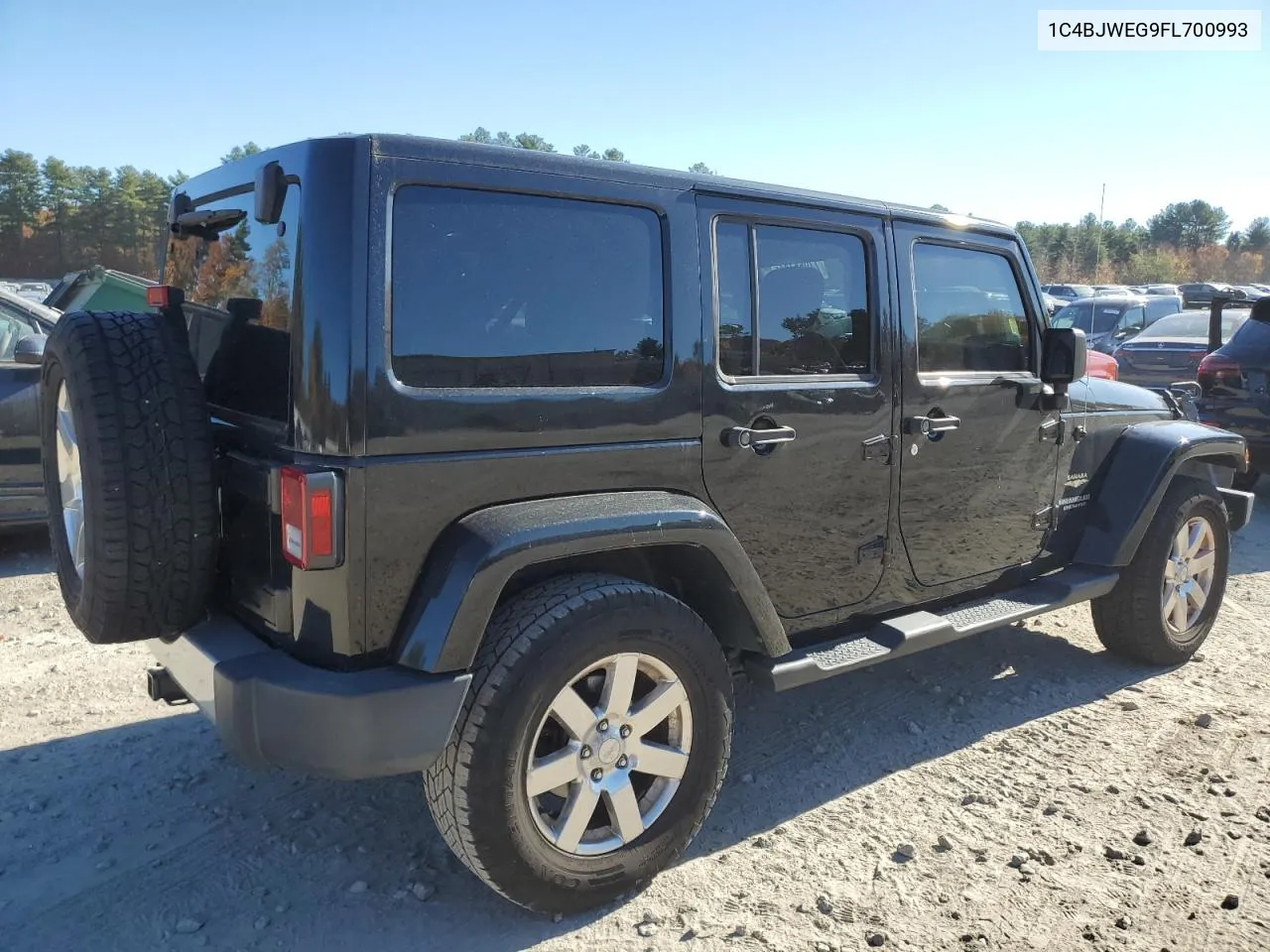 2015 Jeep Wrangler Unlimited Sahara VIN: 1C4BJWEG9FL700993 Lot: 77955144