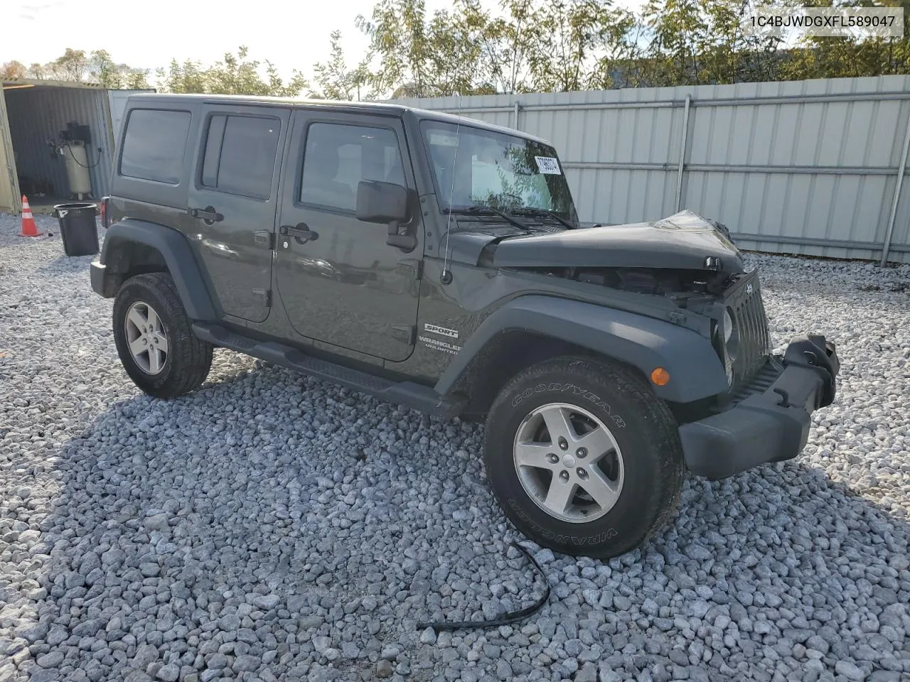 2015 Jeep Wrangler Unlimited Sport VIN: 1C4BJWDGXFL589047 Lot: 77960374