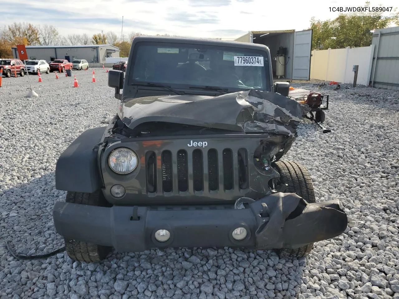 2015 Jeep Wrangler Unlimited Sport VIN: 1C4BJWDGXFL589047 Lot: 77960374