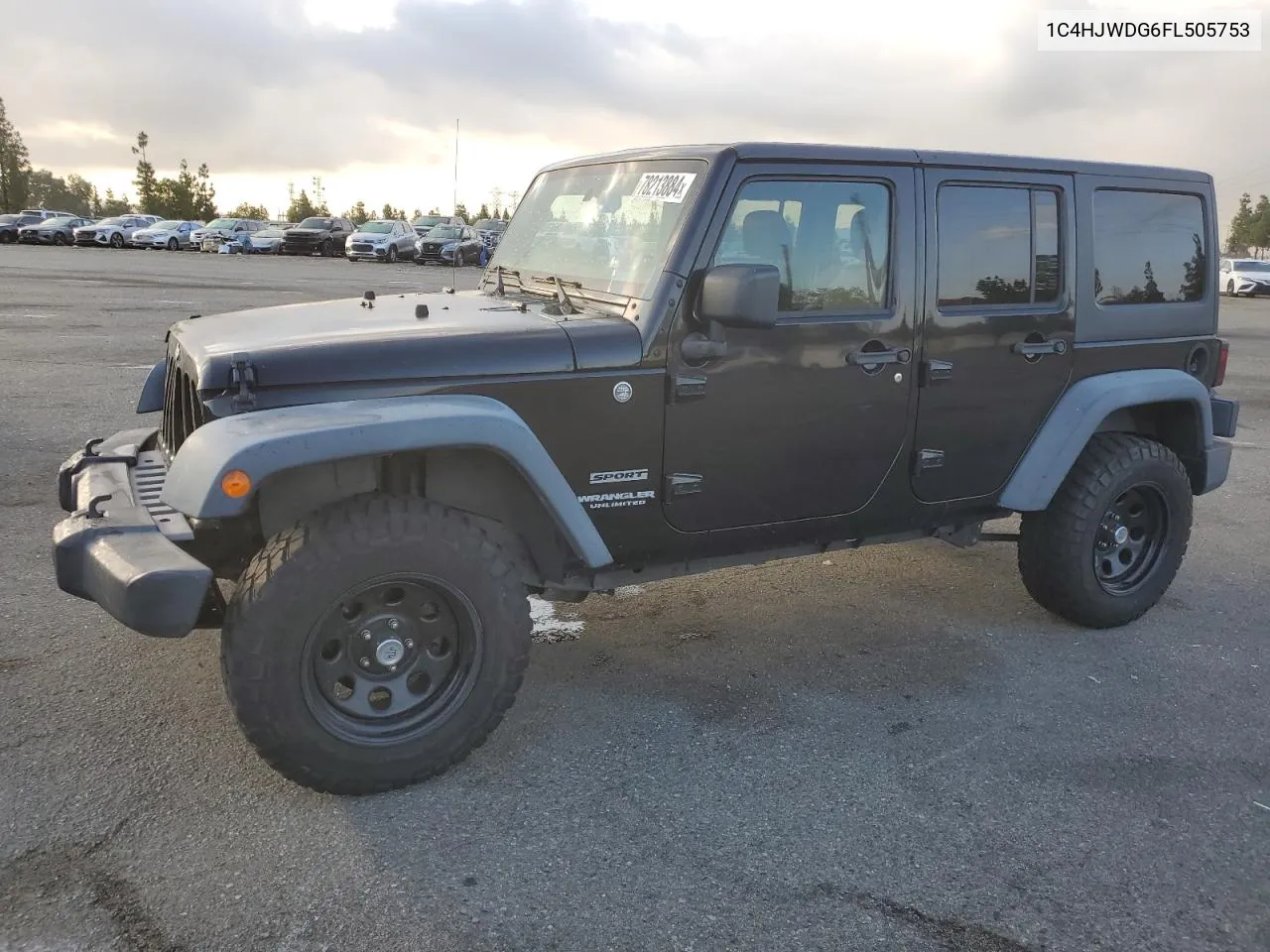 2015 Jeep Wrangler Unlimited Sport VIN: 1C4HJWDG6FL505753 Lot: 78213884