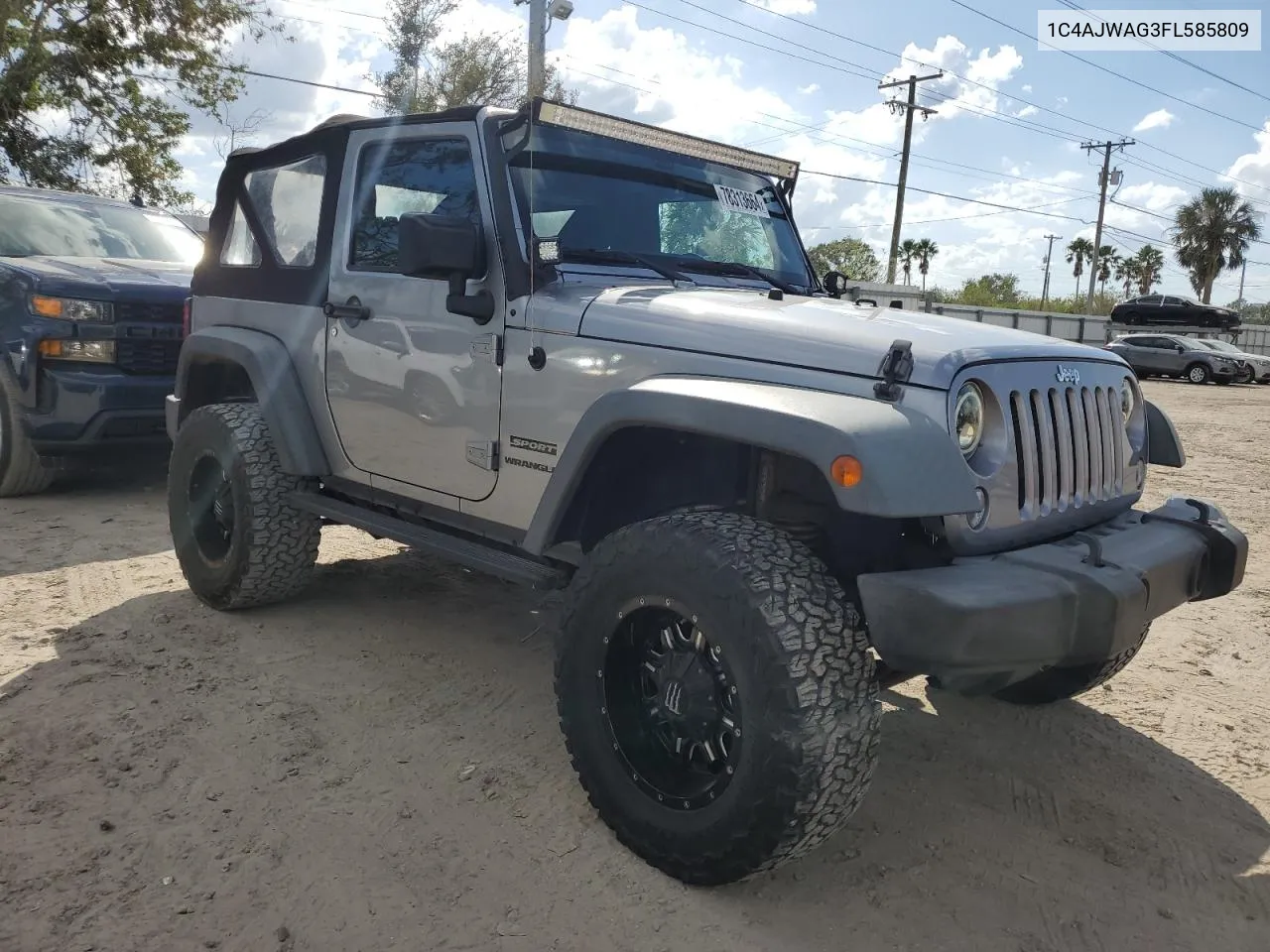 2015 Jeep Wrangler Sport VIN: 1C4AJWAG3FL585809 Lot: 78313664