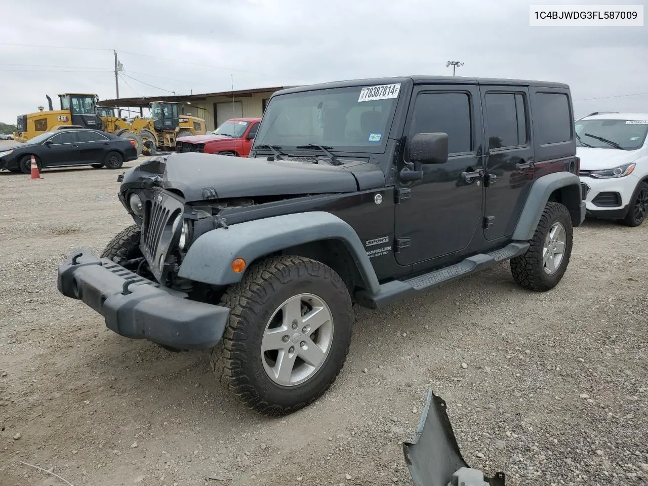 2015 Jeep Wrangler Unlimited Sport VIN: 1C4BJWDG3FL587009 Lot: 78387814