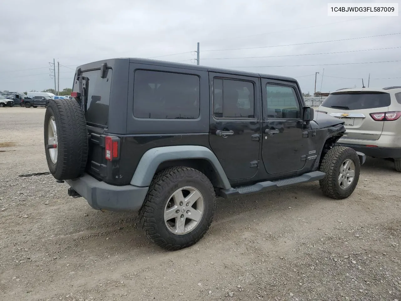 2015 Jeep Wrangler Unlimited Sport VIN: 1C4BJWDG3FL587009 Lot: 78387814