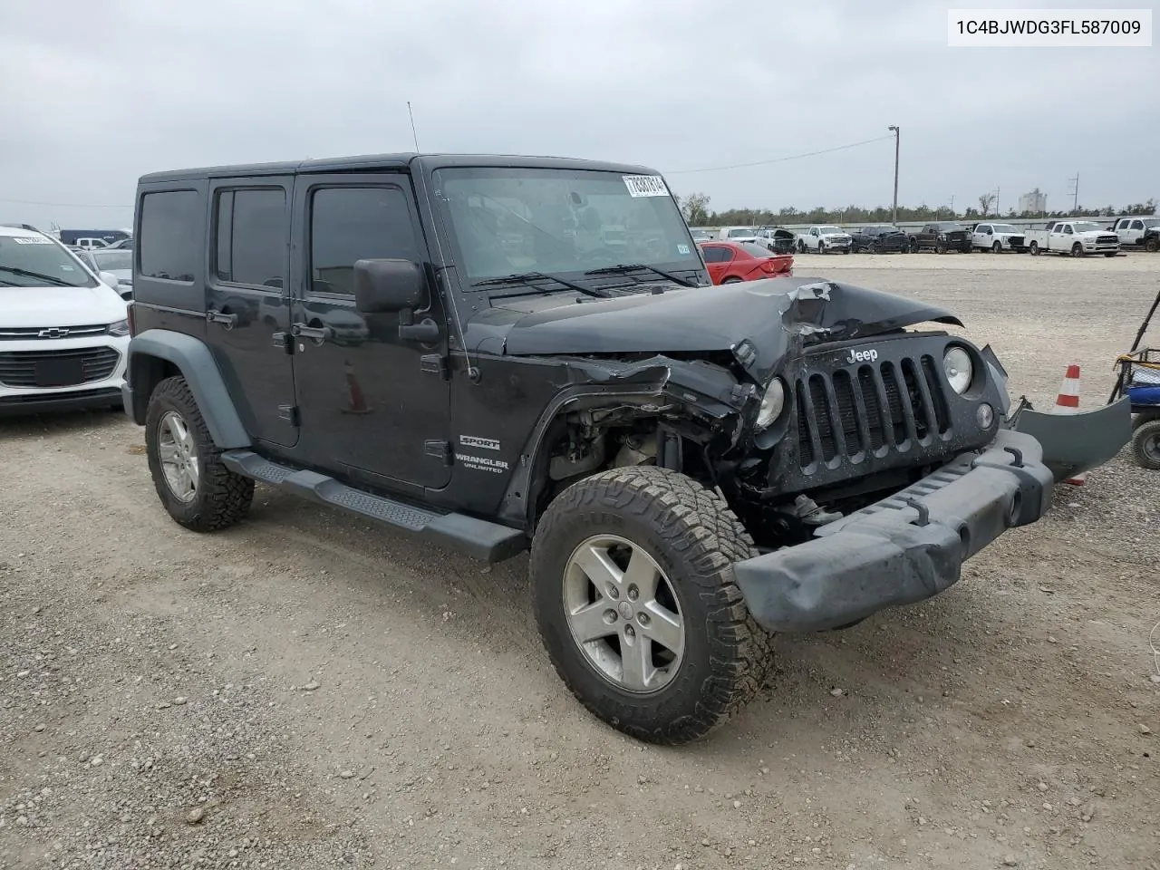 2015 Jeep Wrangler Unlimited Sport VIN: 1C4BJWDG3FL587009 Lot: 78387814