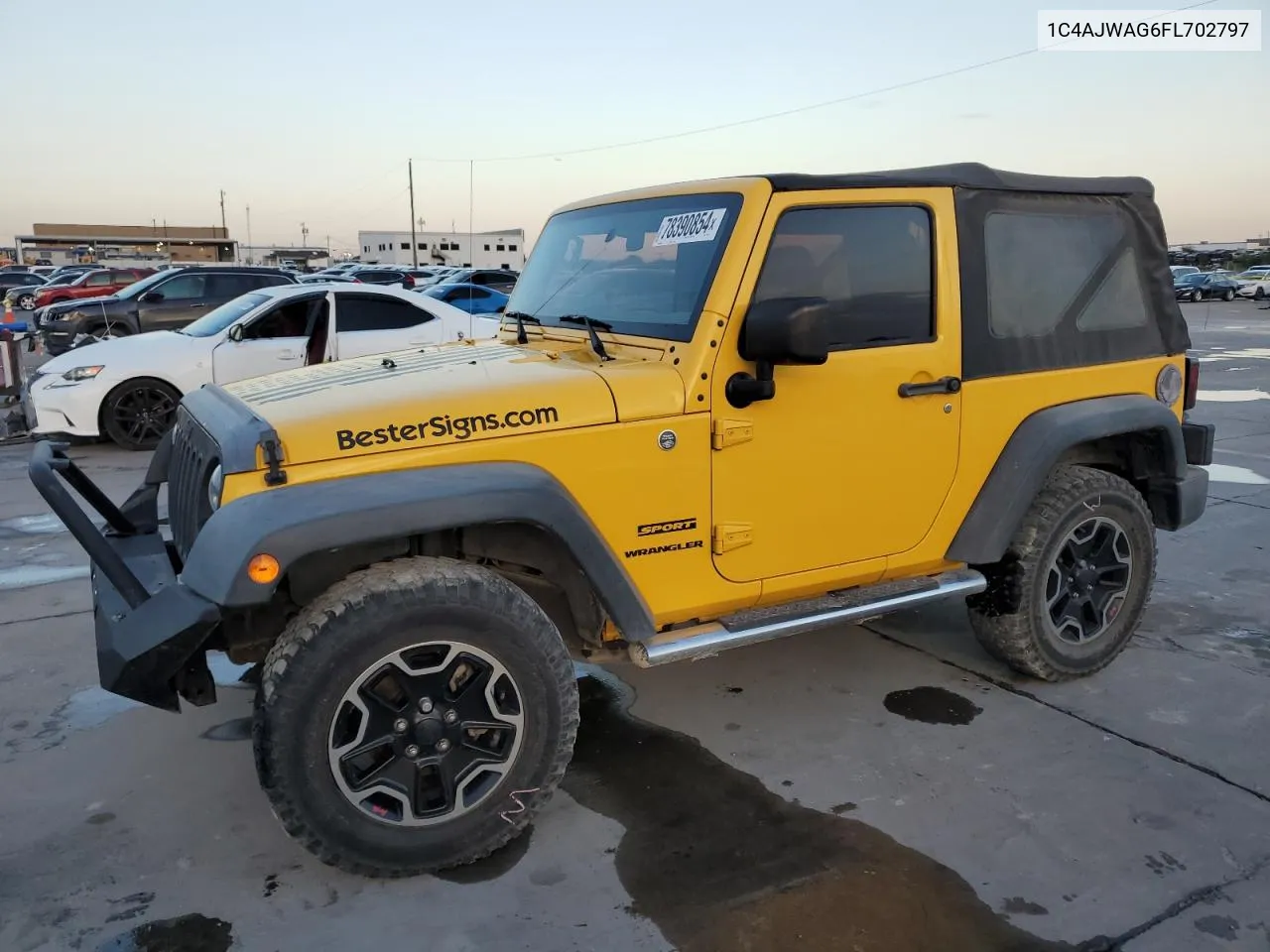 2015 Jeep Wrangler Sport VIN: 1C4AJWAG6FL702797 Lot: 78390854