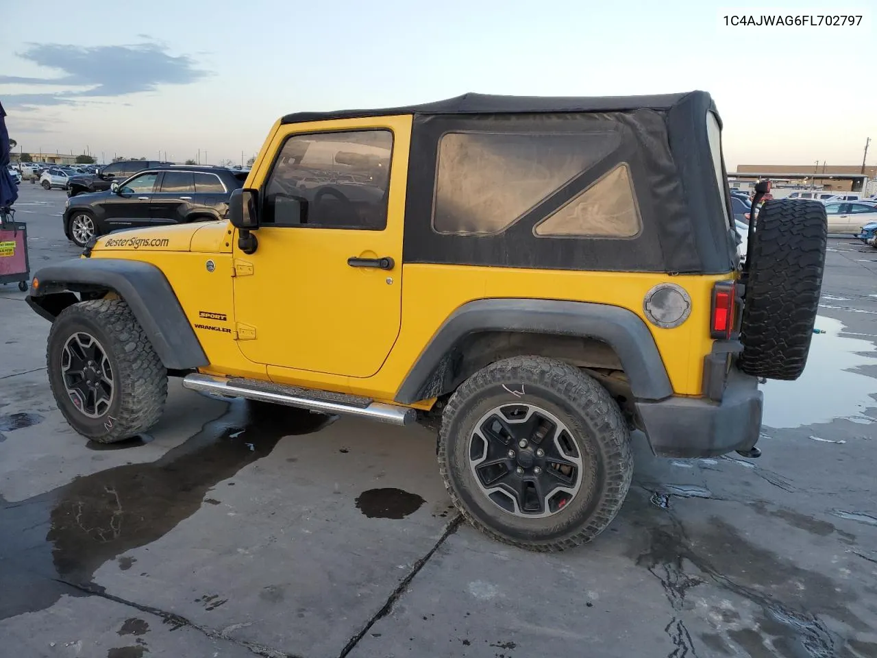 2015 Jeep Wrangler Sport VIN: 1C4AJWAG6FL702797 Lot: 78390854