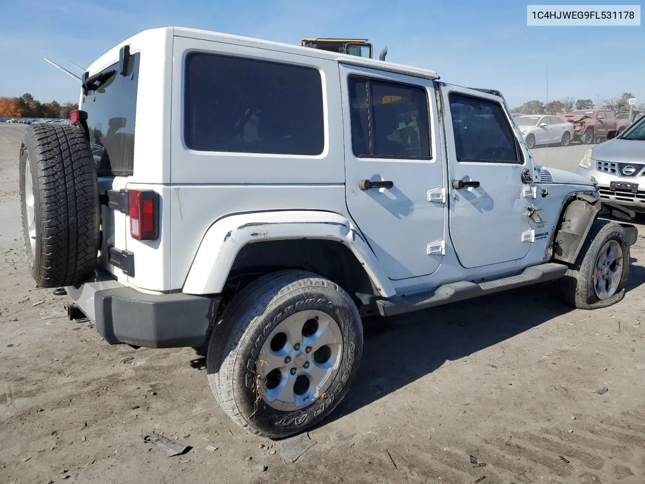 2015 Jeep Wrangler Unlimited Sahara VIN: 1C4HJWEG9FL531178 Lot: 78421844