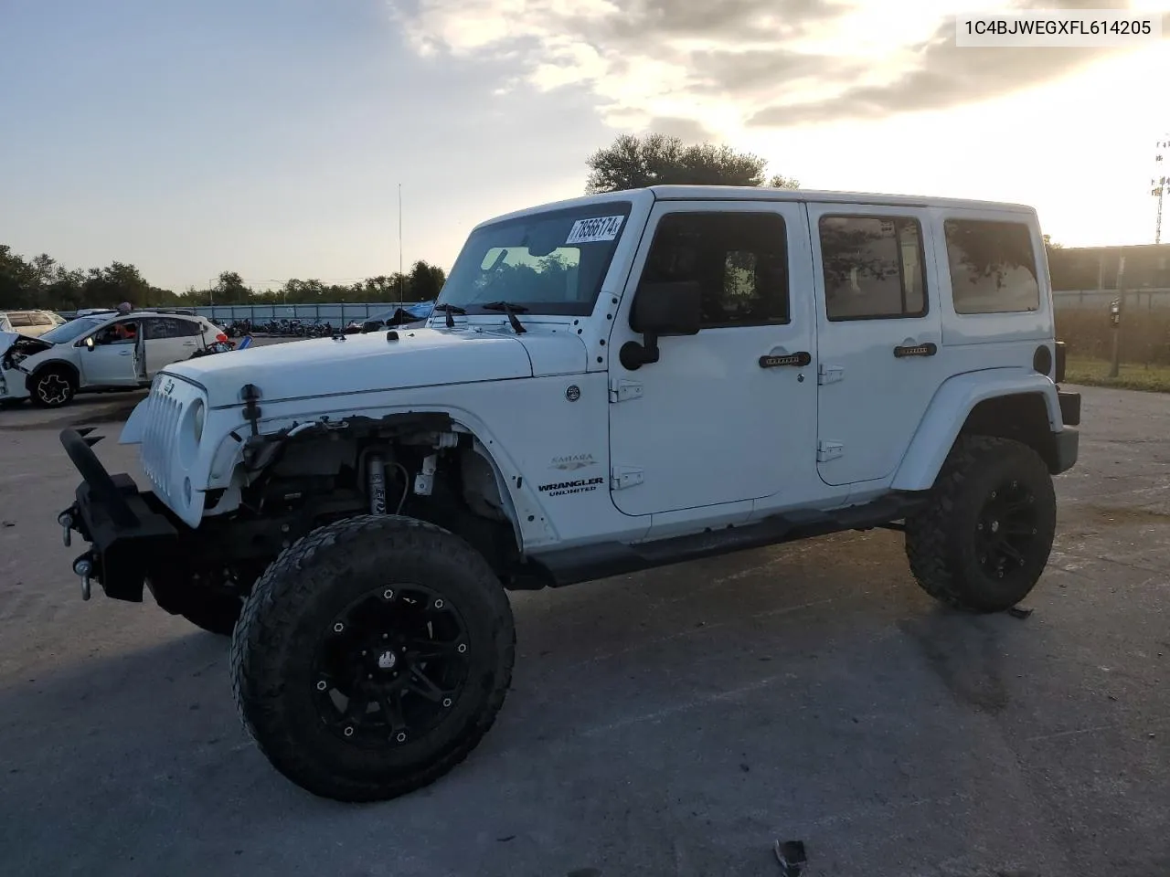 2015 Jeep Wrangler Unlimited Sahara VIN: 1C4BJWEGXFL614205 Lot: 78566174