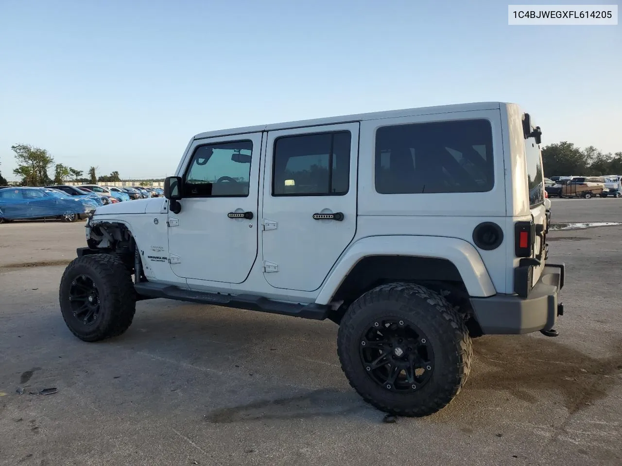 2015 Jeep Wrangler Unlimited Sahara VIN: 1C4BJWEGXFL614205 Lot: 78566174