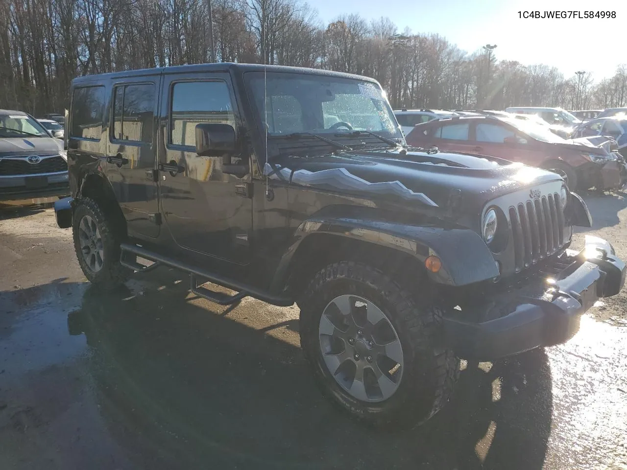 2015 Jeep Wrangler Unlimited Sahara VIN: 1C4BJWEG7FL584998 Lot: 78873394