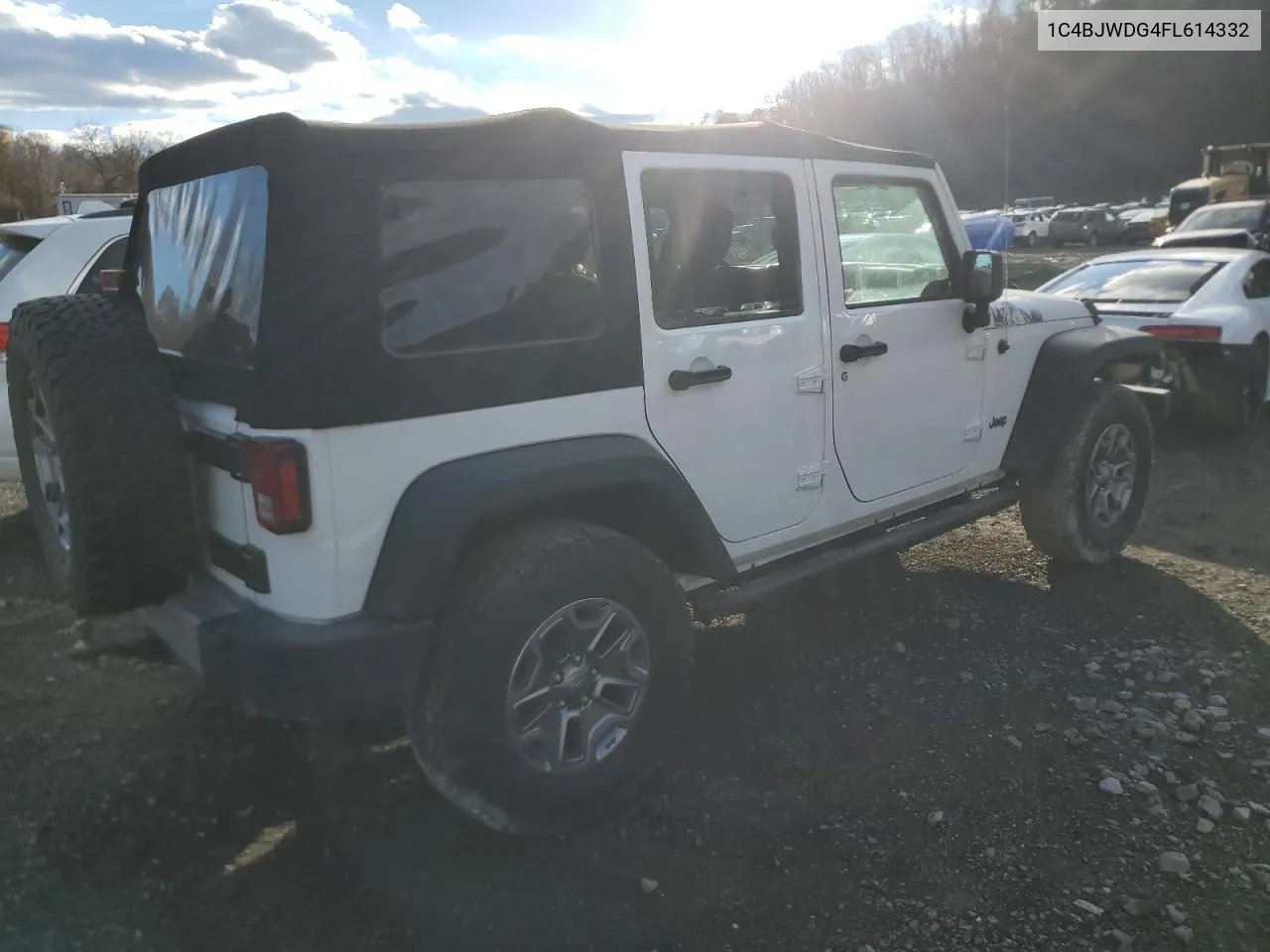 2015 Jeep Wrangler Unlimited Sport VIN: 1C4BJWDG4FL614332 Lot: 79610274