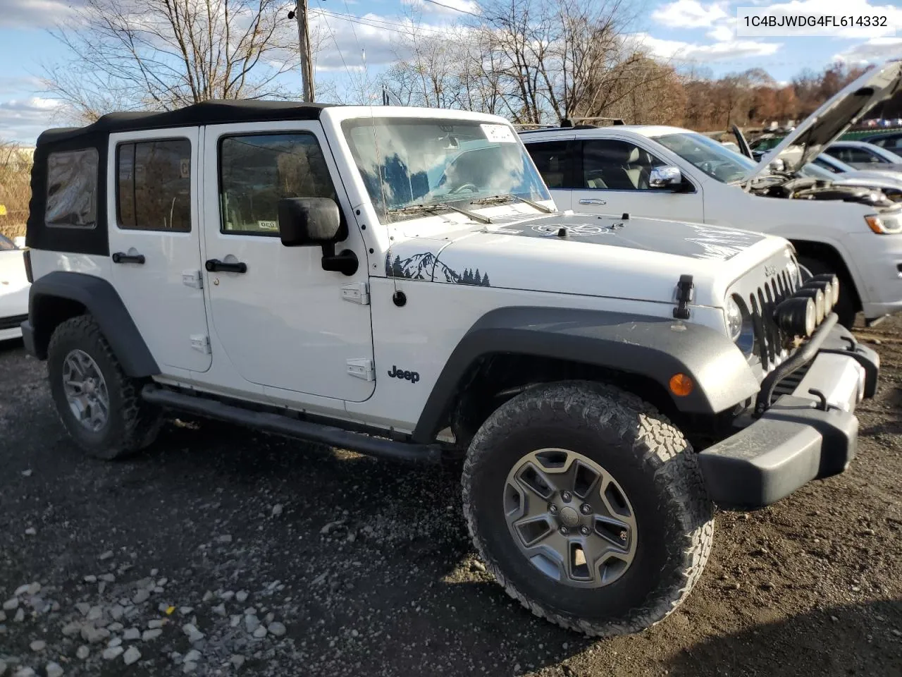 2015 Jeep Wrangler Unlimited Sport VIN: 1C4BJWDG4FL614332 Lot: 79610274