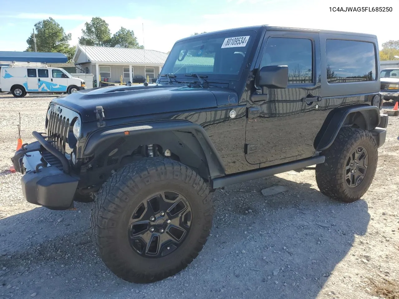 2015 Jeep Wrangler Sport VIN: 1C4AJWAG5FL685250 Lot: 80109534