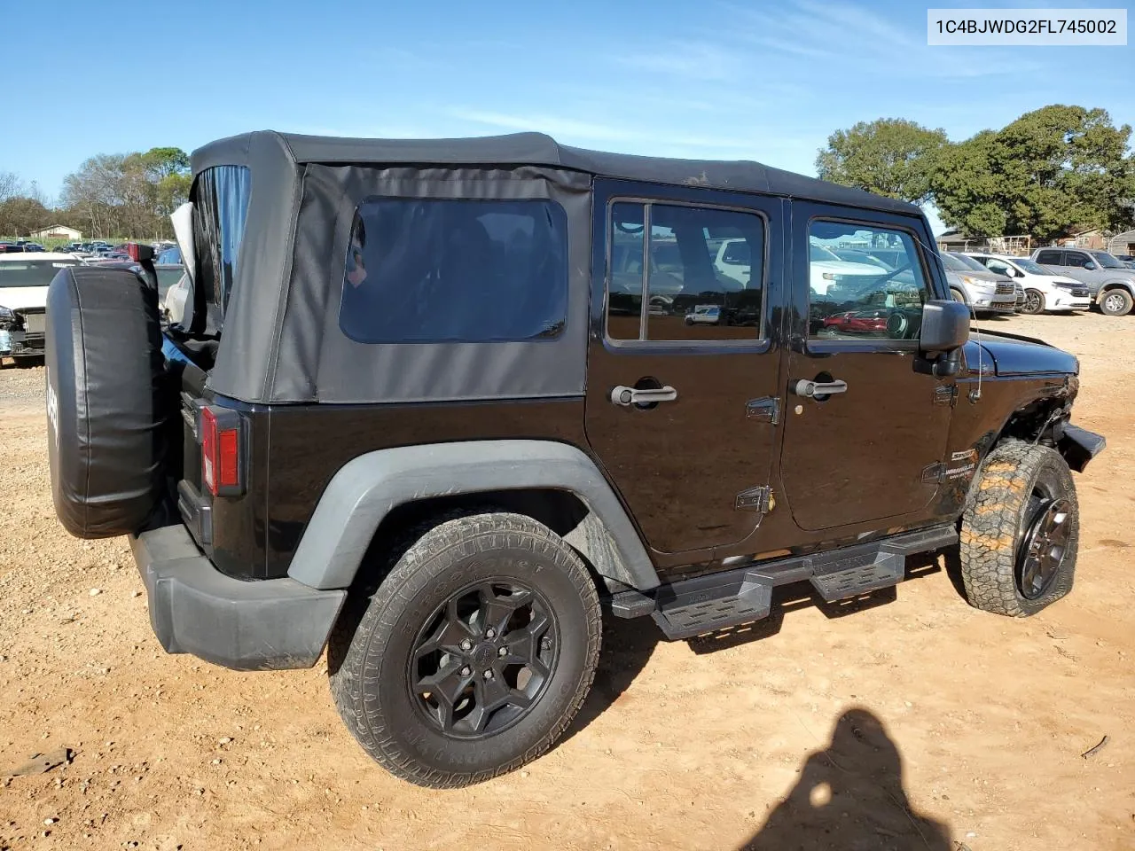 2015 Jeep Wrangler Unlimited Sport VIN: 1C4BJWDG2FL745002 Lot: 80210194