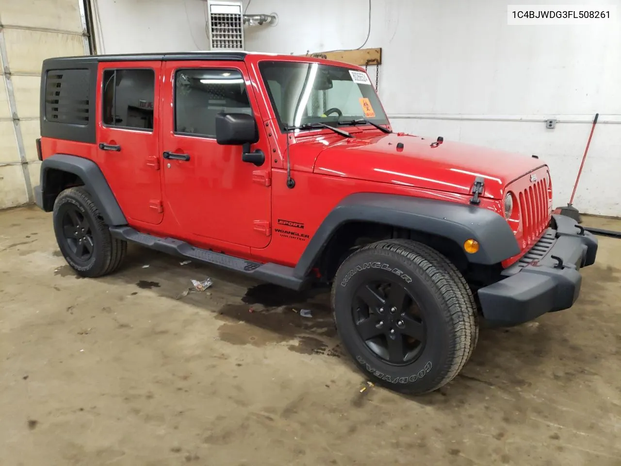 2015 Jeep Wrangler Unlimited Sport VIN: 1C4BJWDG3FL508261 Lot: 80266524