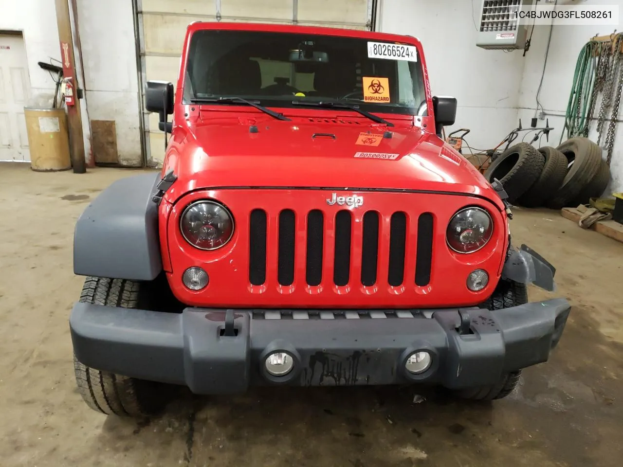 2015 Jeep Wrangler Unlimited Sport VIN: 1C4BJWDG3FL508261 Lot: 80266524