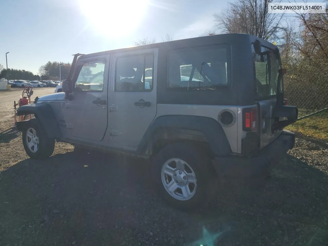 2015 Jeep Wrangler Unlimited Sport VIN: 1C4BJWKG3FL514001 Lot: 80458104