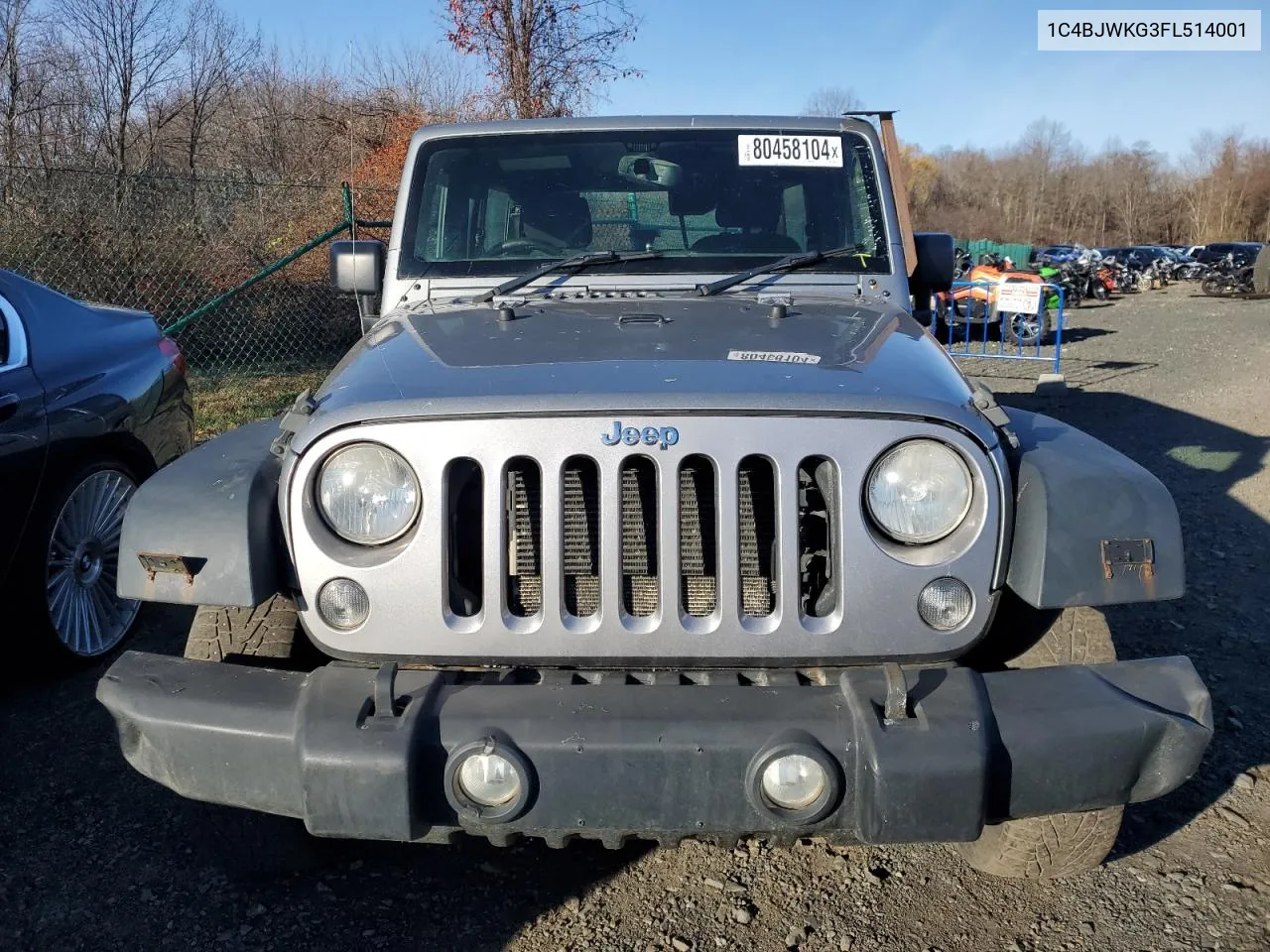 2015 Jeep Wrangler Unlimited Sport VIN: 1C4BJWKG3FL514001 Lot: 80458104